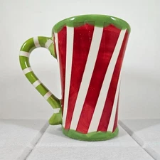 California Pantry Candy Cane Holiday Ceramic Mug