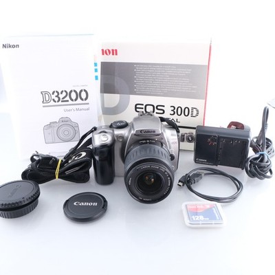 Canon EOS 300D Digital SLR Camera + 18-55mm Lens Kit Silver 10MP DSLR Photograph