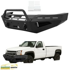 For Chevy Silverado 2500hd3500hd 2003-07 Modular Front Winch Bumper W Bull Bar For Chevy Silverado 2500hd3500hd 2003-07 Modular Front Winch Bumper W Bull Bar