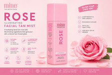 MineTan ROSE Face Tan Mist Hydrating Self / Fake Tanner 100ml
