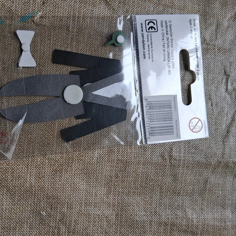 Sandylion бренд 2004 свадьбы смокинг для скрапбукинга стикер - Изображение 2 из 3