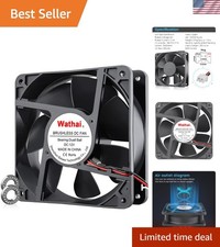 120mm x120 x 38mm 12V 2Pin Dual Ball 12cm Industrial Cooling Fan High Airflow