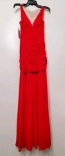 Special Occasion Dress Red Nude Back Sparkle Mermaid Evening Gown Prom Dress 5/6