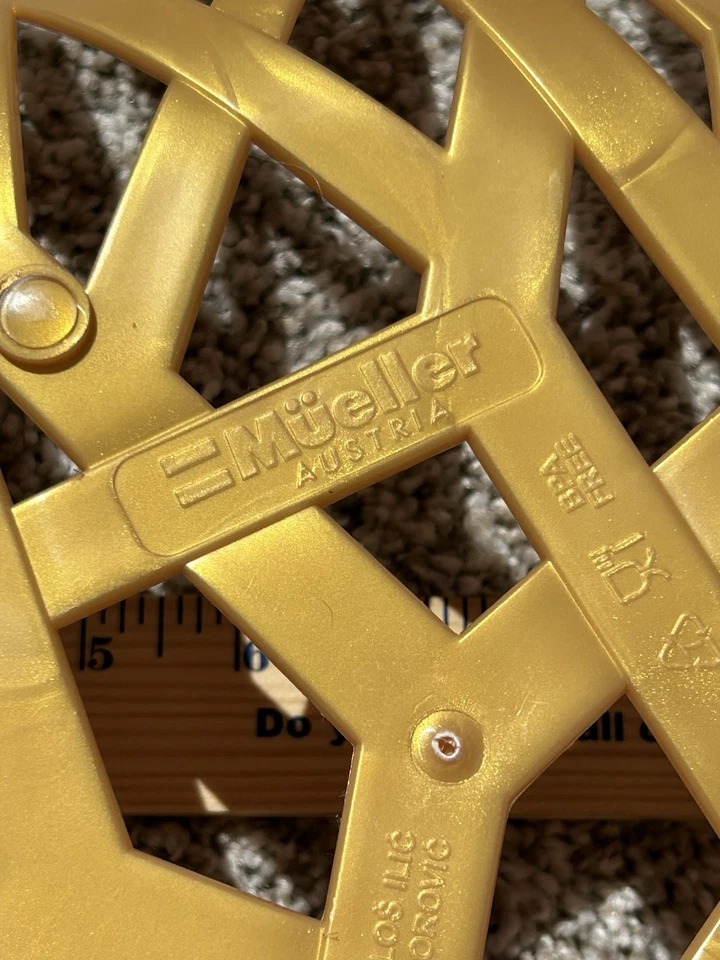 Cesta tigela de frutas MUELLER Áustria Milosh & Stevan 14 pol Modelo: FB-111 dourado - Imagem 3 de 4