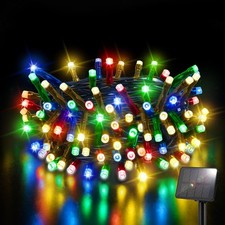Image of 50/100/200 LED Solar Power Fairy String Lights Outdoor Garden Party Xmas 8 Modes