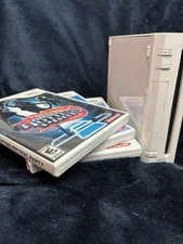 Wii RVL-001 White  With Dance Dance Revolution Dance Mat And 3 Games