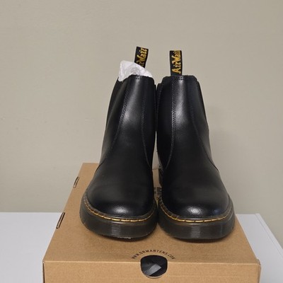 Dr. Martens Black Chelsea Boots Men EU 39 Pull Tab Pull On Rubber Sole