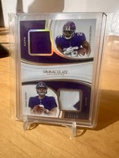 2019 Panini Immaculate Dual Jersey Combos Daniel Jones Saquon Barkley #ed /50