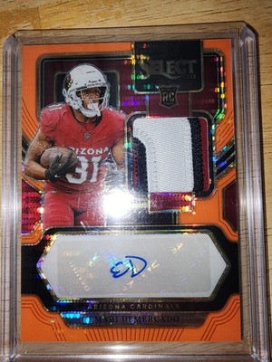 2023 Select #PS-EDE Emari Demercado Orange Pulsar Prizm Signatures #/33 RPA