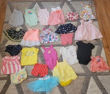 23 Pieces 6-9 Months Baby Girl Clothes Lot Mixed Brands