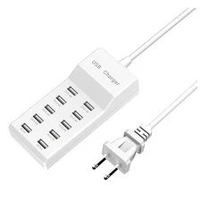 Charging Station - 10-Port USB Charging Hub, Smart Multi-Port Charger, 36 1PC