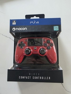 Nacon Wired Compact Controller (Red) (PS4) (Sony Playstation 4) (UK IMPORT)