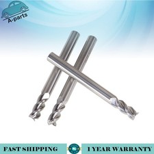 Alu-Power 3 Flute Regular Carbide End Mill For Aluminum 3 Pcs 1/4" NEW