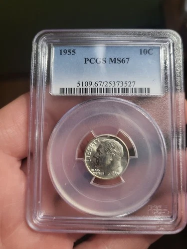 1955-P Roosevelt Dime — photo from another recent sale