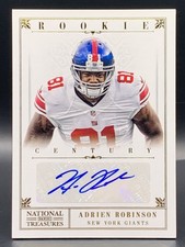 2012 National Treasures #201 Adrien Robinson Rookie Century Gold Signature /49