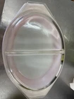 Vintage Pyrex Pink Daisy Oval Divided Casserole Dish With Lid
