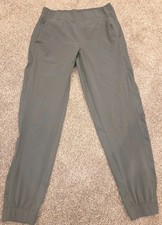 Athleta Brooklyn Jogger Women 2 Olive Green Elastic Waist Tapered Leg Activewear