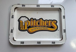Vintage Miller Lite Metal Beer Tray 11x8” Pitchers Good Times Are Always Brewing