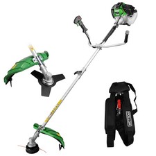 POLLOR 52cc Petrol Grass Strimmer Garden Brush Cutter Line Trimmer 2 in 1