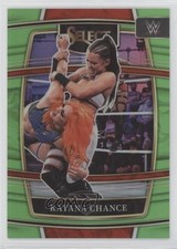2022 Panini Select WWE Concourse Neon Green Prizm 12/49 Katana Chance #91 ms9