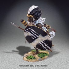 W.Britain 20052 Zulu iNdluyengwe Regiment Charging with Assegai No.1 Britains 