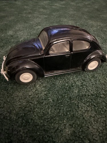 Vintage Volkswagen Beetle Pressed Steel Car Black Model 52680