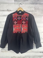 Desert West Western shirt by Sherry Holt size XL Southwest Button Up