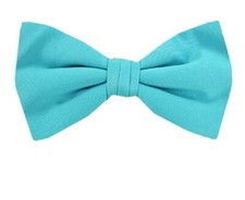 Men's Big  Tall Turquoise Solid XL Self Tie Bowtie Weddings