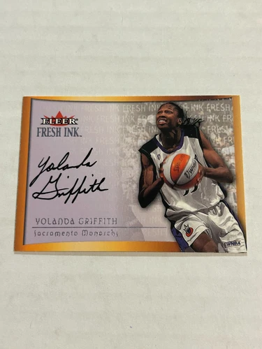 2000 FLEER WNBA YOLANDA GRIFFITH FRESH INK ON CARD AUTO MONARCHS Z2