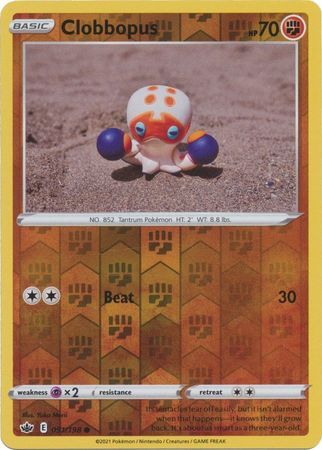 CLOBBOPUS 091/198 CHILLING REIGN POKEMON (REVERSE HOLO, NM)