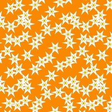 Birch Organic Fabric Charley Harper Alpine Northwest CH 263 Orange Cotton