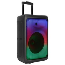 Portable Wireless Party Speaker w/ Five Colorful Lighting Modes Trolley Handle