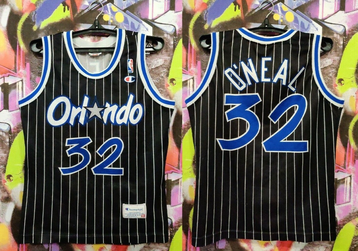 ウェア 90s NIKE NBA ORLAND MAGIC #32 O'NEAL ORLANDO MAGIC SHAQUILLE O'NEAL #32 CHAMPION NBA BASKETBALL JERSEY
