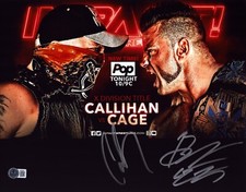 Brian Cage Sami Callihan Signed 11x14 Photo BAS COA ROH Impact TNA Picture Auto