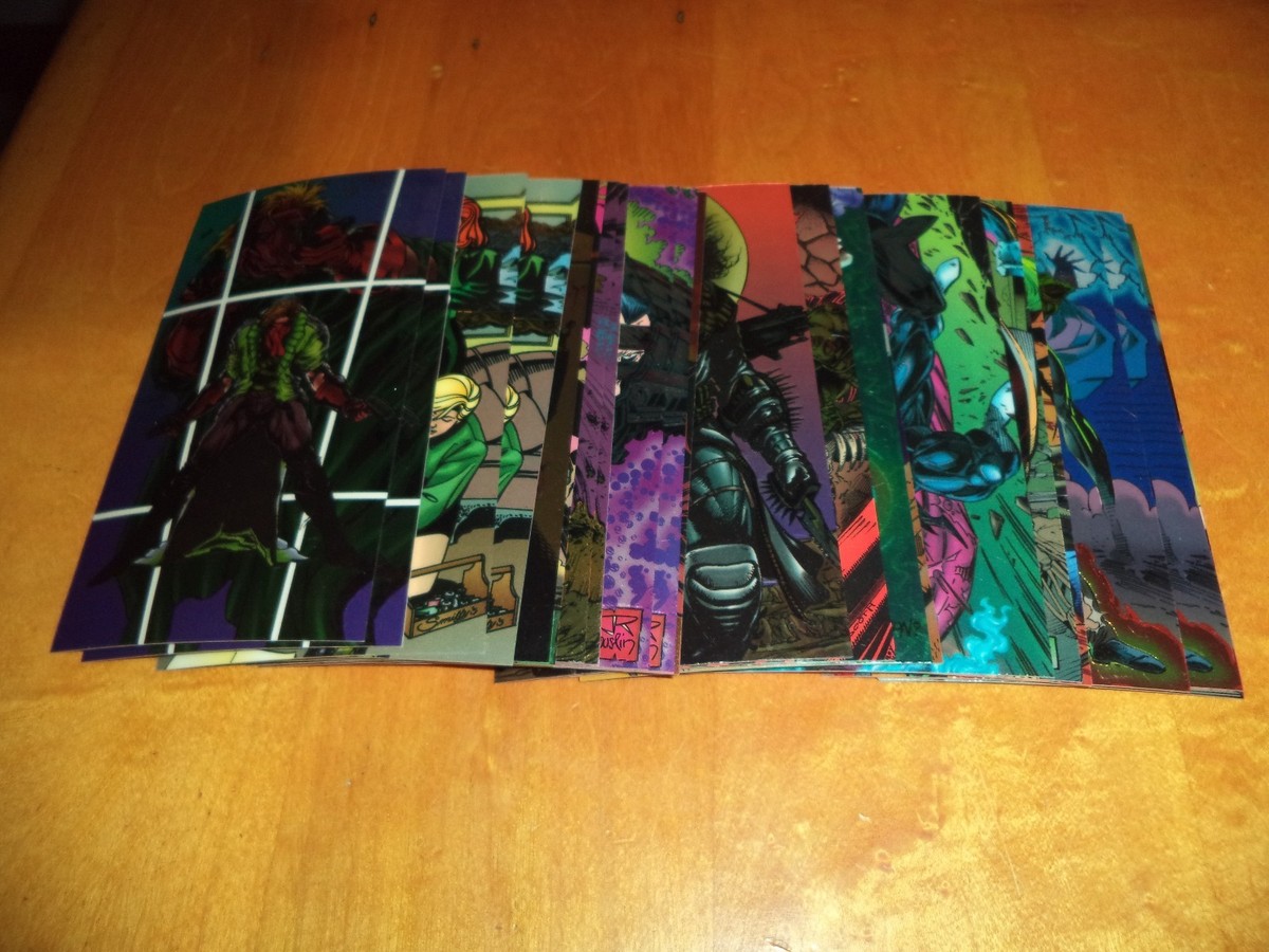 Wildcats Wildstorm 1994 Oversized Chromium Trading Cards 58 61 75