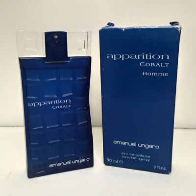 Open Box Apparition Cobalt Homme by Emanuel Ungaro For Men 3 oz Eau de Toilette