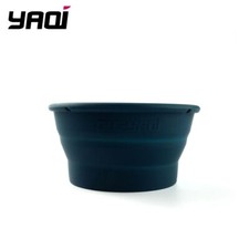 Yaqi Blue Color Collapsible Silicone Shaving Soap Bowl Mug For Travel