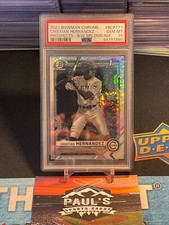 2021 Bowman Chrome 1st Black/White Mini Diamonds Cristian Hernandez! PSA 10!