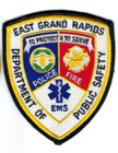 East Grand Rapids Mi Michigan Dept. of Public Safety Police Fire Ems patch New!