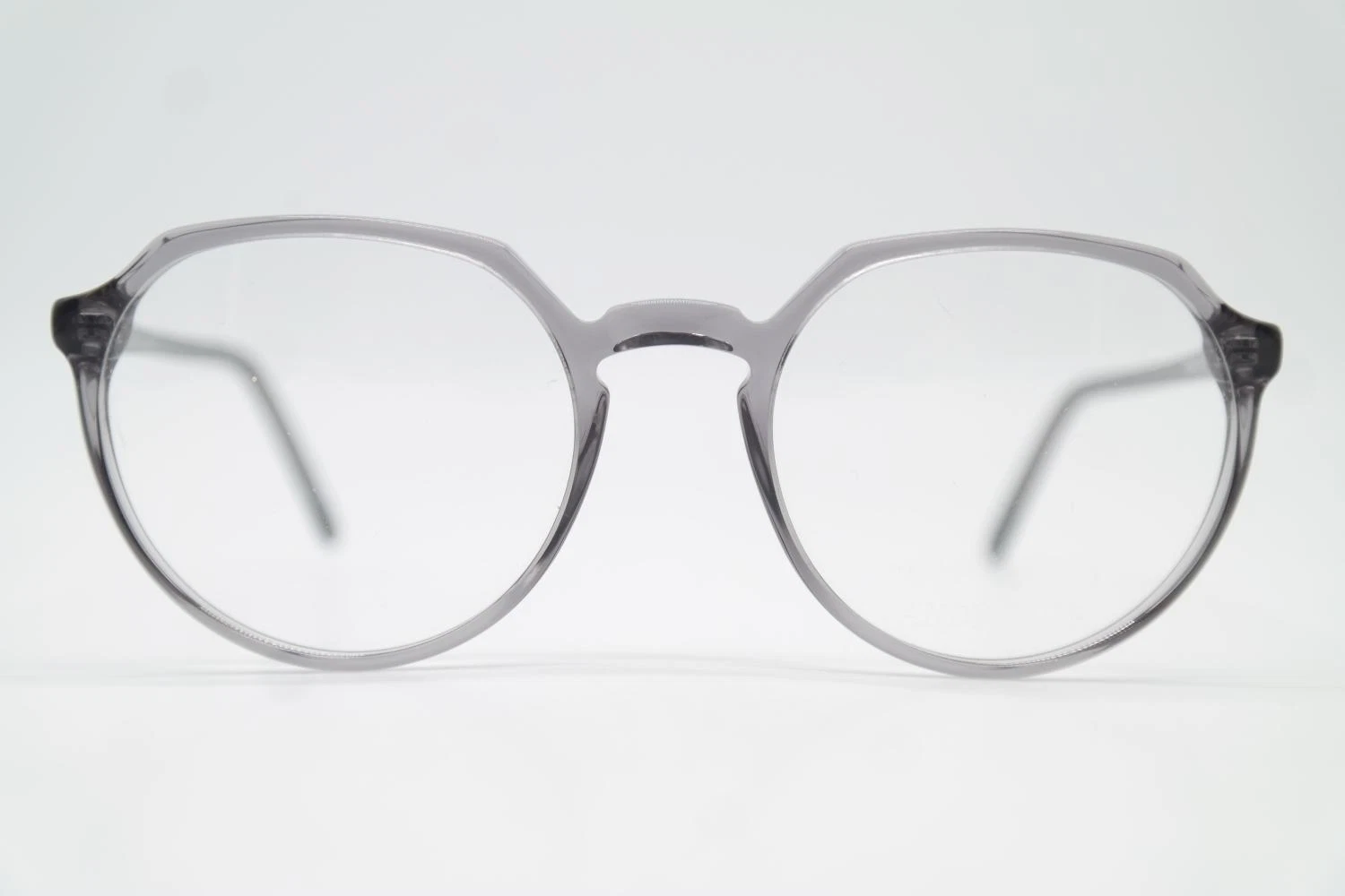 Glasses ANDY WOLF 4552 Gray Oval Eyeglass Frame New