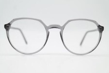 Glasses ANDY WOLF 4552 Gray Oval Eyeglass Frame New