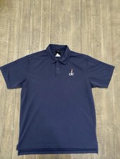Vintage Adidas Washington Bullets Men Polo Shirt 2XLarge Blue Logo Embroidered