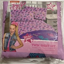 Cute Nickelodeon Jo Jo Siwa Twin Sheet Set