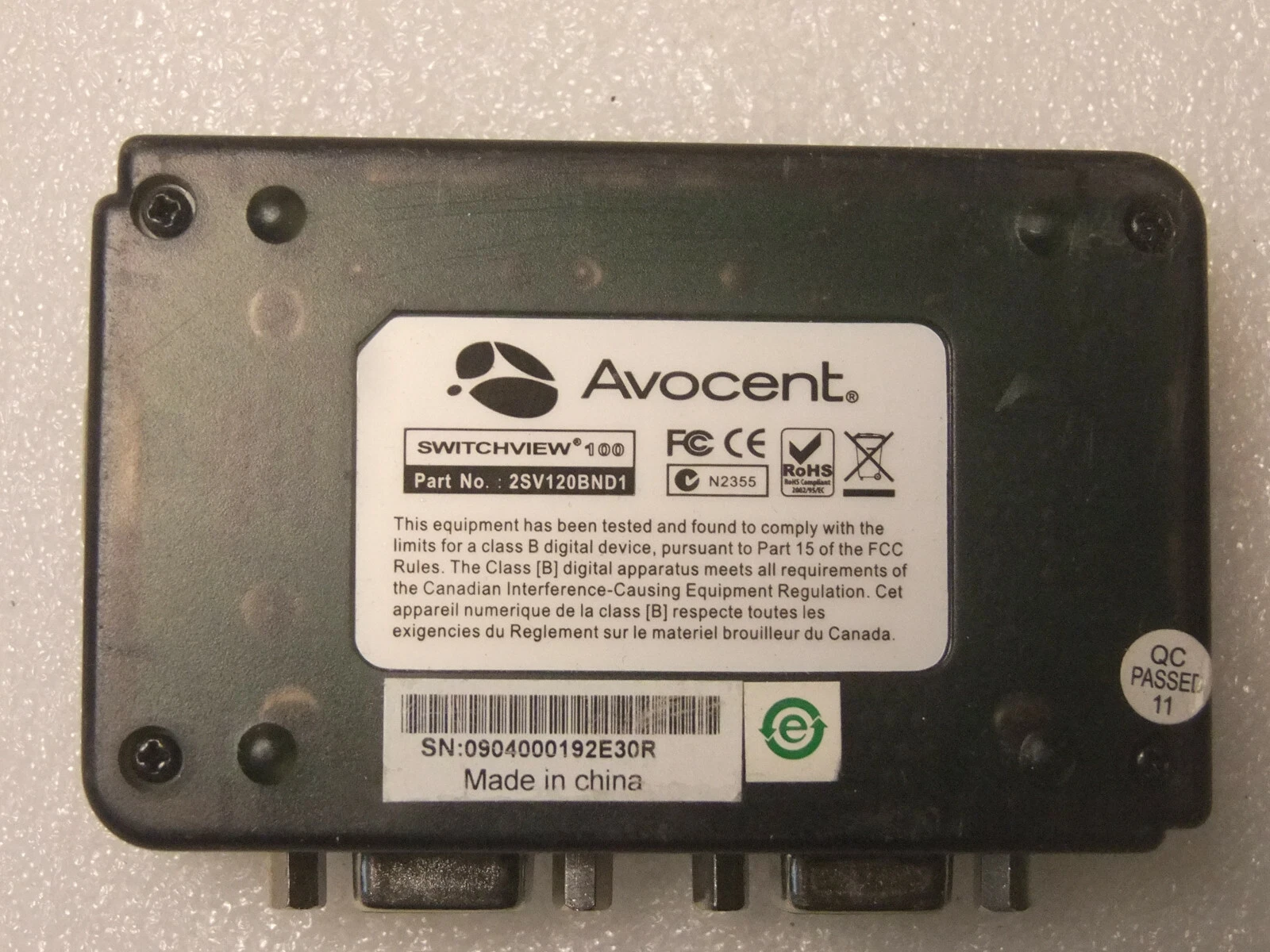 Avocent Switchview 100 2 Port USB KVM Switch - Thumbnail 3