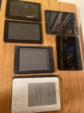 Lot of 6 Tablets Kindle Velocity Pandigital FOR PARTS
