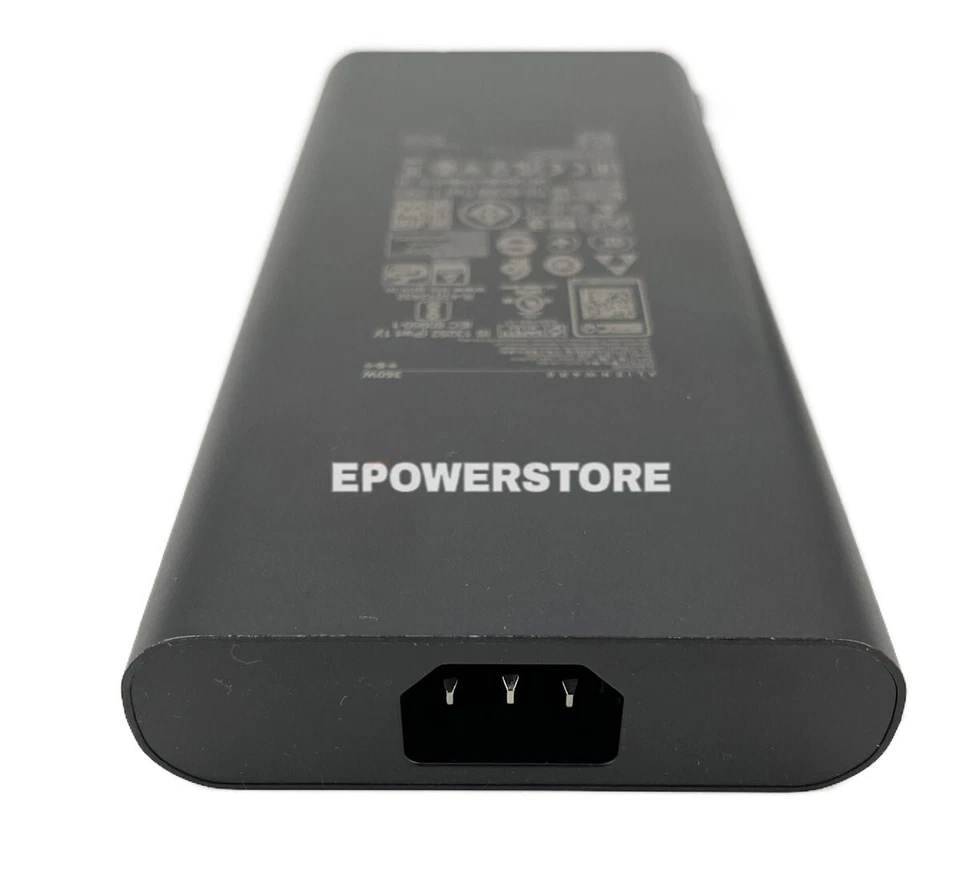Nuevo cargador adaptador de CA Alienware GaN 19,5 V 18,46 A 360 W para Dell Alienware M18 R2 Foto 4 de 4