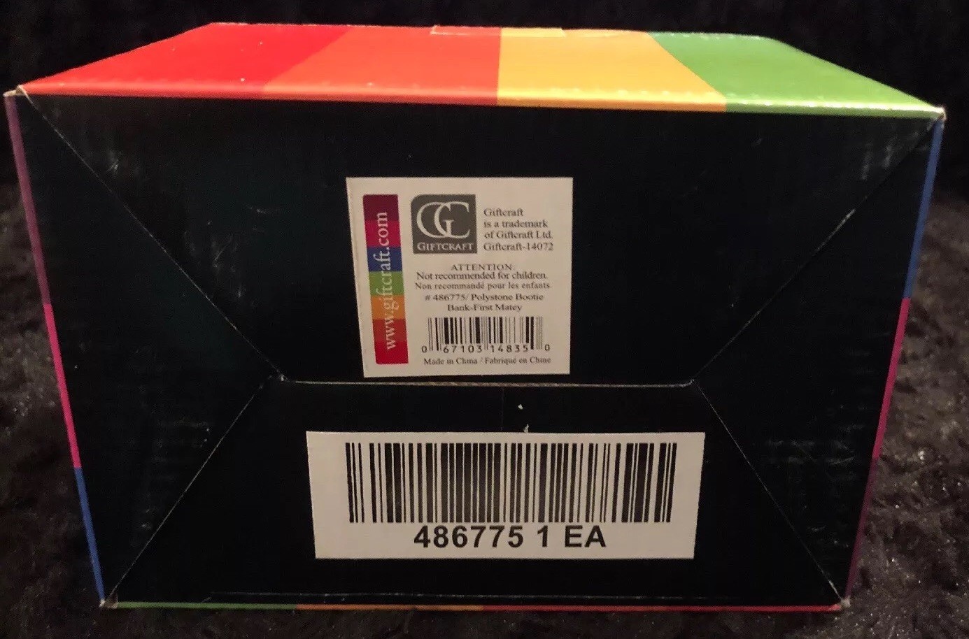 Bootiful Booties Ceramic Sneaker Bank By Giftcraft &lsquo;First Mate&lsquo;Pirate*NIB*