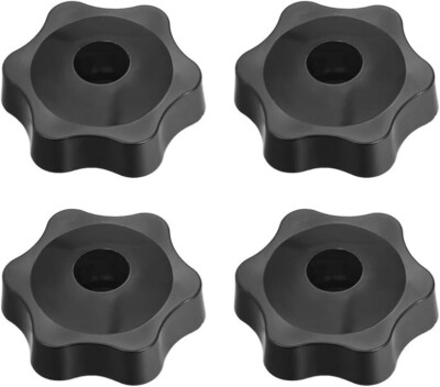 Spanngriff Schraubknöpfe Griff M6 Gewinde Durchgangsloch Sternform 4 Stück