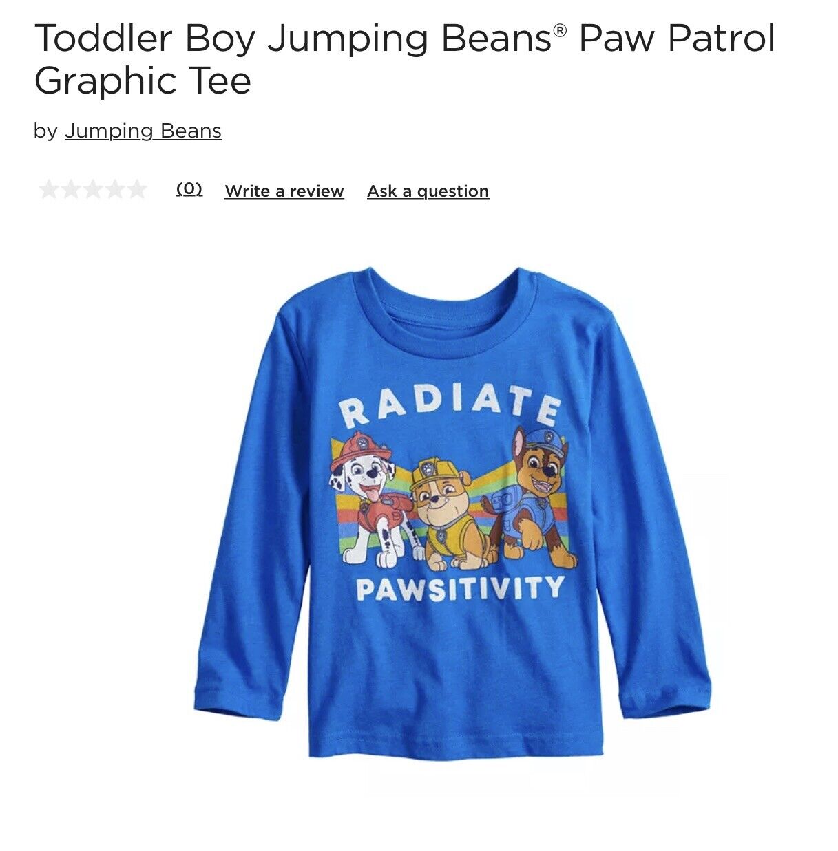 Baby Boy Jumping Beans Paw Patrol Graphic Tee, Size 18 Months in 2023