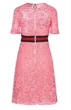 gucci Striped Floral-lace Dress